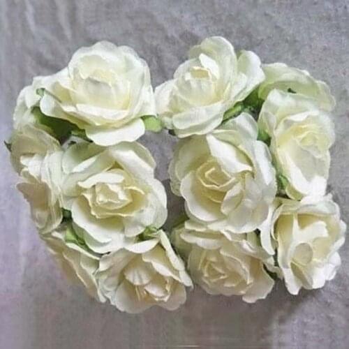 3-4CM,144PCS Mulberry Paper Artificial Small Roses Bouquet,DIY Craft Scrapbooking Accessories&Decoration For Garland&Favor Box