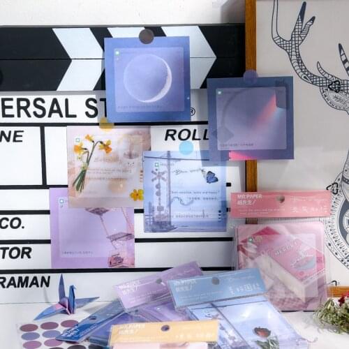 96 pcs/set Message unread series Memo Pad scenery Message Notes Decorative Notepad Note paper Memo Stationery Office Supplies