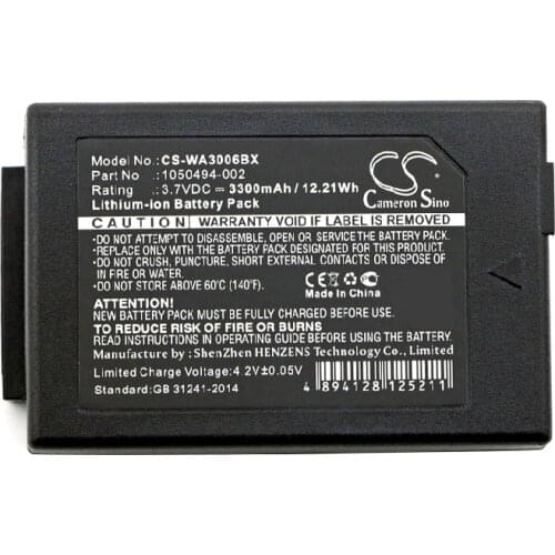 Cameron Sino 3300mAhBattery for Motorola 3 Model C,WorkAbout Pro 4,Pro G1,Pro G2,Pro G3,Pro G4,For Pantone 7525C,7527C,S750,S86T