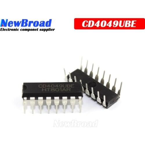 10PCS CD4049UBE DIP16 CD4049 DIP CD4049BE DIP-16 new and original IC