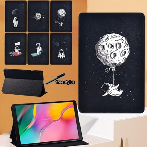 Astronaut Series Tablet Case for Samsung Galaxy Tab S4/Tab S5e 10.5"/Tab S6/Tab S6 Lite 10.4" P610 P615/Tab S7 Flip Stand Cover