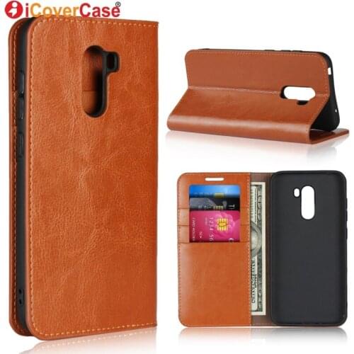 Luxury Leather Wallet For Xiaomi Pocophone F1 Case Protector Flip Cases Soft Cover For Xiao Mi Poco F1 Phone Accessories Coque