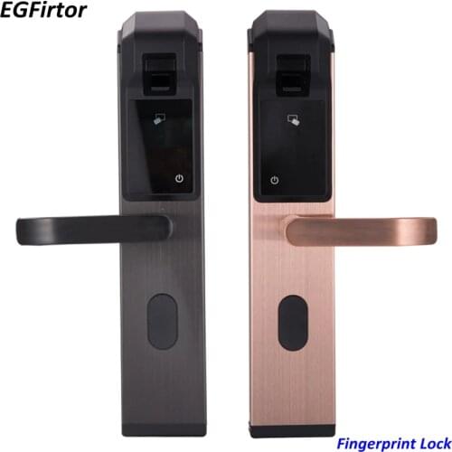 Digital Fingerprint Smart Lock Stainless Steel Fingerprint Electronic Door Lock Automatic For Home With Password Card Unlock