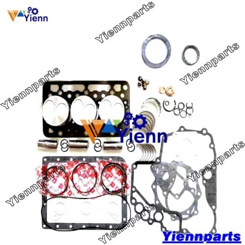For Kubota D750 Overhaul Rebuild Kit With Piston Ring Bearing Set Full Gasket Kit Fit Bobcat 220 Diesel Engine parts
