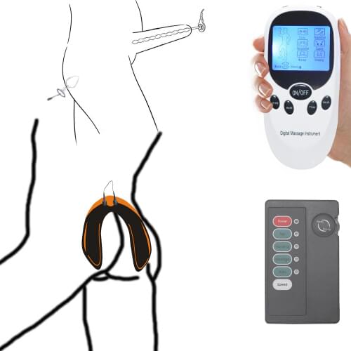 Erotic Electro Massager Prostate Anal Plug Electric Shock Male Shape Sexy Butt Urethral Penis Masturbation Sex Toys For Men