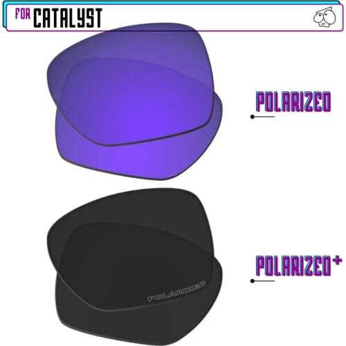 EZReplace Polarized Replacement Lenses for - Oakley Catalyst Sunglasses - BlackP Plus-PurpleP