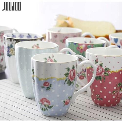 Royal British rural bone porcelain coffee cup high-capacity ceramic breakfast milk cup and cup free shipping