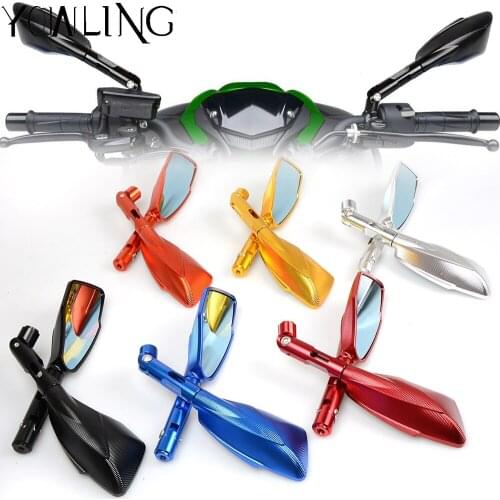 Motorcycle Rear View Mirrors Handlebar Mirror For Kawasaki Z1000SX Ninja1000 ZX10R ZX9R ZX6R ZX250R Z750S Z750 GTR1400 Z900 ER6N
