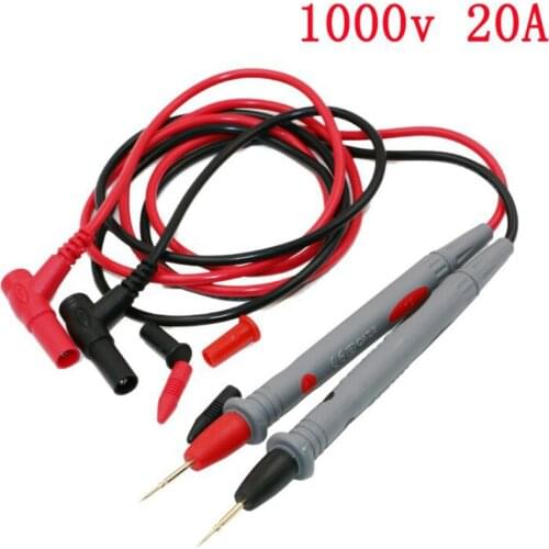 Multimeter Cable Needle Tip Probe Test Leads Pin Universal Digital Multimeter Multi Meter Tester Lead Probe Wire Pen Cable 20A
