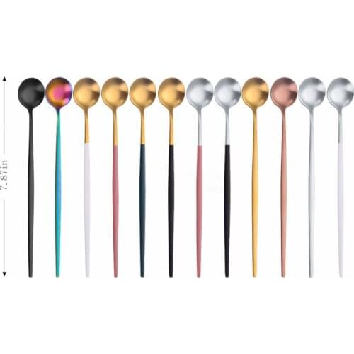 Hot Sale Matte Dinnerware Dinner Set Stainless Steel Cutlery Set Complete Icespoon Steel Cutlery Kitchen Tableware Eco Friendly