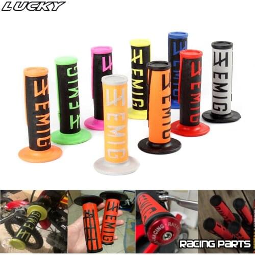 Universal MX Grip EMIG Grip 7/8" 22mm Handle Grip Rubber For To KLX CRF Motorcycle Dirt Pit Bike Handlebar Twist Grip For GEL GP