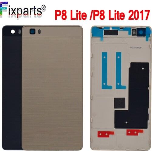 Original Huawei P8 Lite Back Battery Cover Rear Door P9 Lite 2017 Housing Case P8lite Replacement Huawei P8 lite 2017 Back Cover