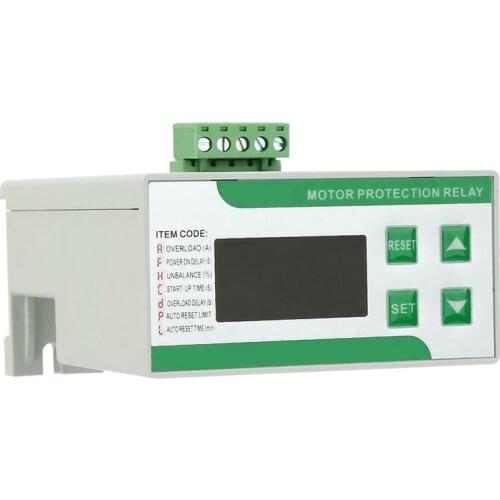 AC220V 2-99A LED Overload Phase Loss Motor Protection Relay Digital Electric Motor Protector
