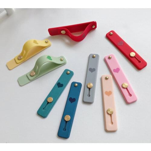 Silicone wristband finger ring grip mobile phone holder stand push pull sticker paste universal hand band phone holder bracket