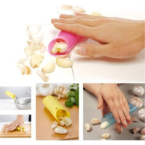 Silicone Garlic Peeler Peel Easy Useful Kitchen Tools Non-toxic Safety Gadget Garlic Stripper Tube Peeling Garlic Peeling