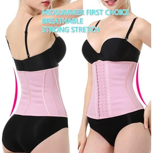 Weight Loss Hourglass Body Shaper Latex Breathable Waist Trainer Cincher Corset Fajas Reductoras y modeladoras mujer Slim Belt