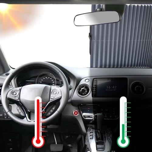 Sun Visor Protector Car Window Sunshade Adjustable Car Windshield Sun Shade Automatic Extension With Strong Suckers