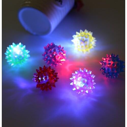 LED Blinking Cat Ball Rolling Glowing Balls Colorful Pet Playing Toy