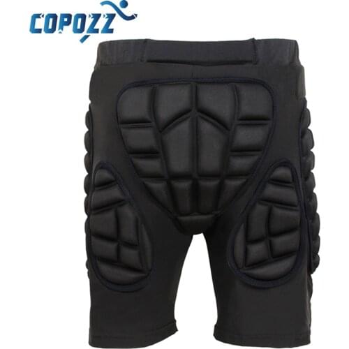 Copozz Outdoor Total Impact Hip Pad Protective Shorts Unisex Light Snowboard Ski Skating Hip Protection Padded Sports Gear