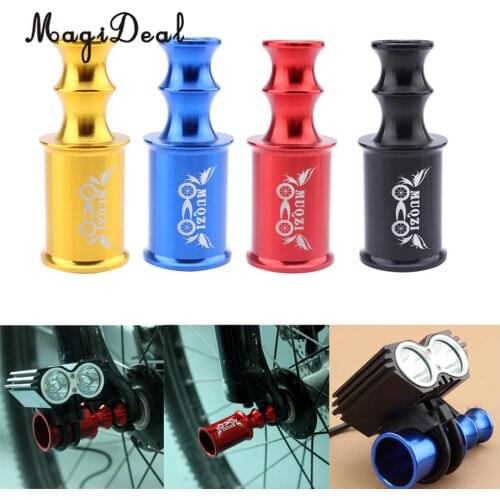 MagiDeal Bicycle Bike Hub Quick Release Axis Wheel Lamp Holder Flashlight Grip Bracket Rear Derailleur Protection
