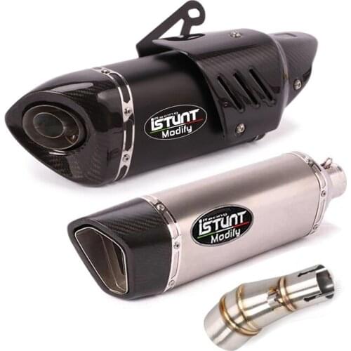 Slip On Exhaust Muffler For Ninja 250 Ninja 300 Middle Link Pipe With Silencer Z250 Z300 Exhaust Muffler