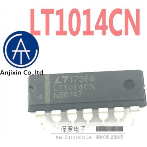 10pcs 100% orginal new real stock Operational amplifier LT1014CN LT1014 DIP-14