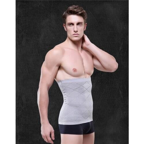 2019 Mens Bodybuilding Shaper Waist Protect Belt High Elastic Breathable Slimming Fitness Tummy Control Underwear Clothes