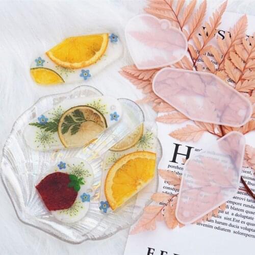 3Pc Handmade Heart Rhombic Cat Dog Tag Pendant Silicone Mold With Hole Resin Casting Mold Jewelry Making Tool Art Crafts