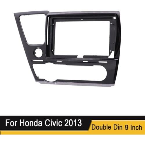 9 Inch Radio Stereo Panel Frame Trim Kit For Honda Civic 2013 Stereo Panel Dash Mounting Installation Trim Kit Face Frame Bezel