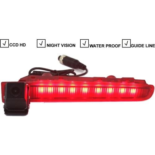 Car Rear View Reverse Backup Camera For For VW Volkswagen T5 T6 2010-2017 CCD Car LED Brake Light Reversing Camera Night Vision