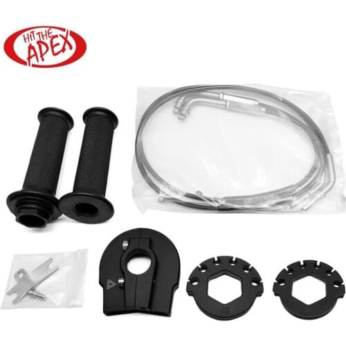 Quick Action Throttle Complete with Cables Kit For Kawasaki Ninja ZX10R ZX-10R 2011 2012 2013 2014 Push Pull Throttle Assembly