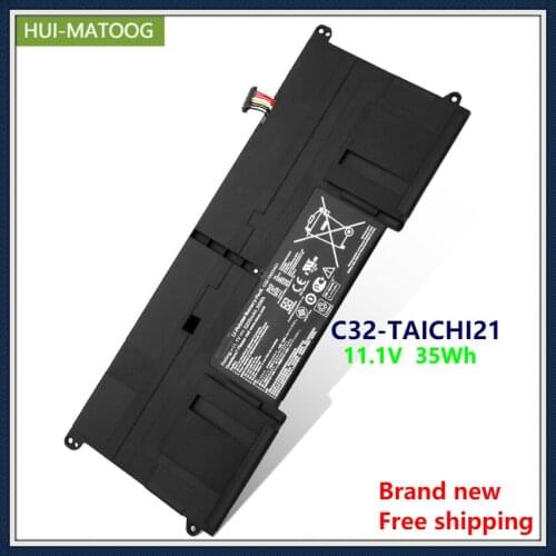 C32-TAICHI21 Laptop Battery for ASUS CKSA332C1 TAICHI21 TAICHI 21 11.1V 3200mAh 35Wh