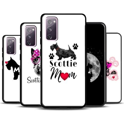 Westie Scottie Scottish Terrier Case For Samsung Galaxy Note 20 Ultra Note 9 10 S10e S8 S9 S10 S21 Plus S20 FE Coque
