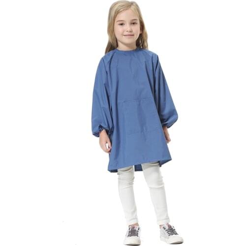 High-quality Childrens Drawing Painting Smock Kids Long Sleeve Waterproof Eating Clothing Kids Waterproof Apron Print Logo