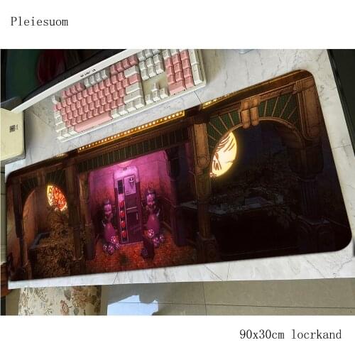 Bioshock mouse pad 800x300x4mm mats Indie Pop Computer mouse mat gaming accessories Aestheticism mousepad keyboard games gamer