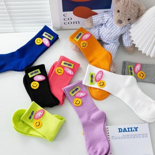 High Quality Harajuku Smiley Socks Women Ins Style Korean Japanese Fashion Kawaii Cute Socks Dropship calcetines de la mujer