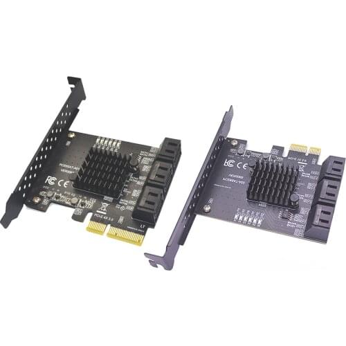 PCI-E Cards PCI Express to SATA 3.0 6-Port SATA III Expansion Adapter