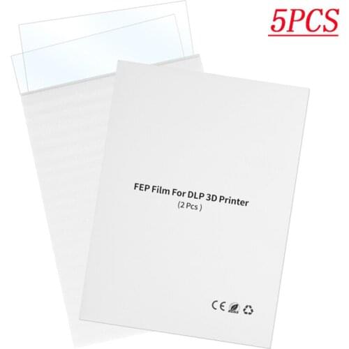 5PCS 140x200mm SLA/LCD FEP Film 0.15-0.2mm Thickness For Mars MARS PRO Photon Resin SLA LCD DLP 3D Printer Parts Filament
