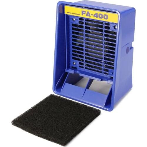 FA-400 110V Soldering Iron Smoke Absorber Remover Fume Extractor Smoke Air Fan + 2 Filters