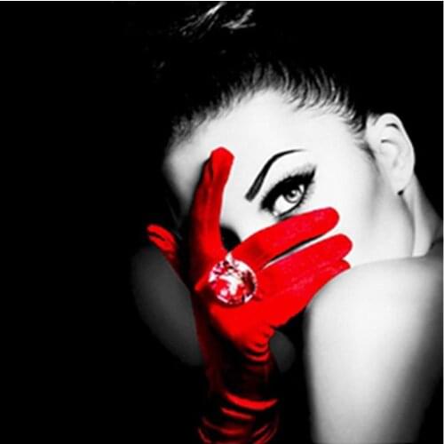 Full diamond painting woman embroidery mosaic sticker lady diamond dotz rhinestone picture puzzle toy drawing wall decor frog