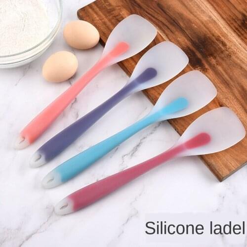 Silicone shovel spoon non-stick pan high temperature resistant kitchen ware translucent spoon cooking tools