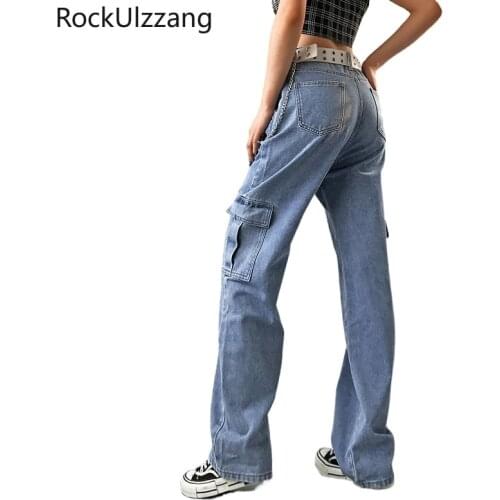 Женские прямые брюки Rockulzzang China At AliExpress