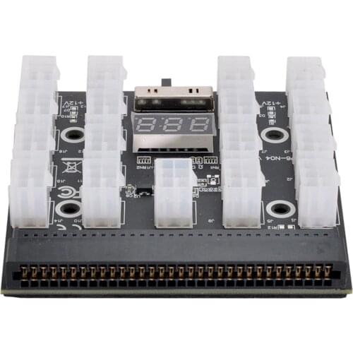 Server PSU Power Supply 1200W Breakout Board Adapter with 17 Ports ATX 6 Pin for DPS-800GB 1200FB 1200QB