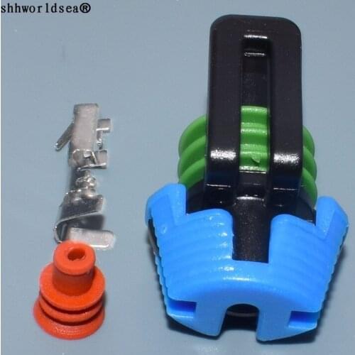 Worldgolden 1pin 2.2mm auto housing plug wiring harness cable waterproof connector 15345499