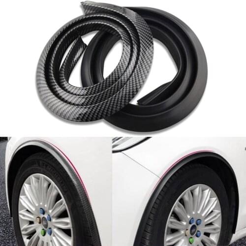 1.5m Car Wheel Protector Edge Extension Molding Trim Strip Exterior Wheel Tire Eyebrow Fender Protection Styling Accessories