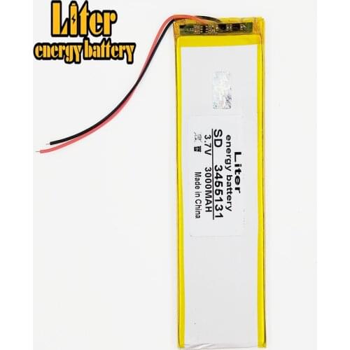 3.7V,3000mAH 3455131 3555130 Liter energy battery polymer lithium ion battery Li-ion battery for tablet pc 7 inch 8 inch