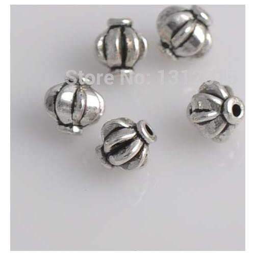 Free Shipping!DIY 50PCs Antique Silver Metal Alloy Spacers Beads 8x7.5mm YTC0012