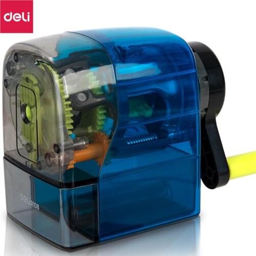 Deli Stationery DL71152 Rotary Pencil Sharpener Home Office School Supplies for 6.5-8mm Pencils Diameter