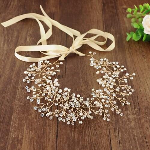 ZMHP10-G Bride Hair Jewelry Bridal Hair Tiara Wedding Hair Accessories Bride Hair Vines Bridal Accessories Wedding Headwear