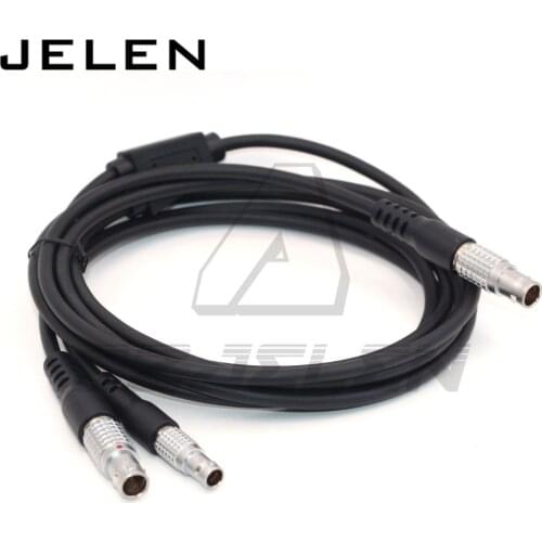 Connetor 1B 8pin to 5pin & 0B 5pin for Leica GEV186 Y type Power Cable connect Total Station with GPS host and GEB171